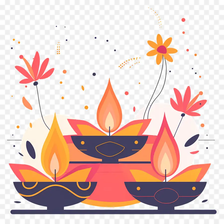 Lámpara De Aceite Diya，Diwali PNG