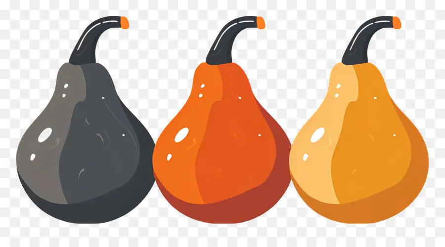 Calabazas，Calabazas Naranja Y Negra PNG