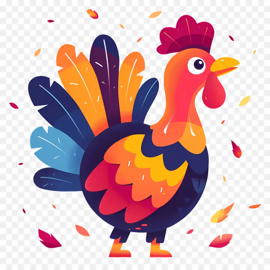 Día De Acción De Gracias Turquía，Gallo PNG