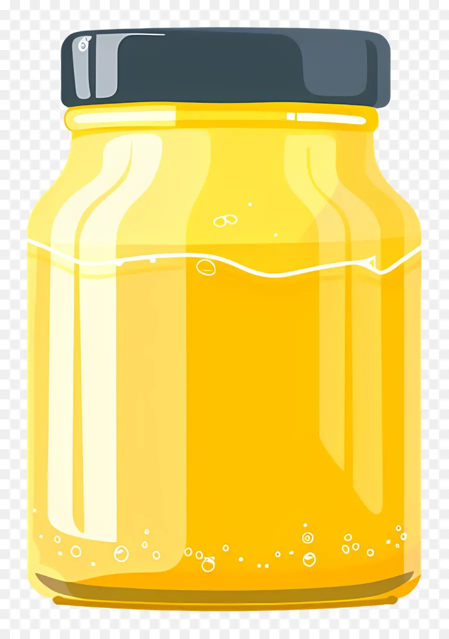 Jarra De Mantequilla De Ghee，Frasco De Vidrio PNG