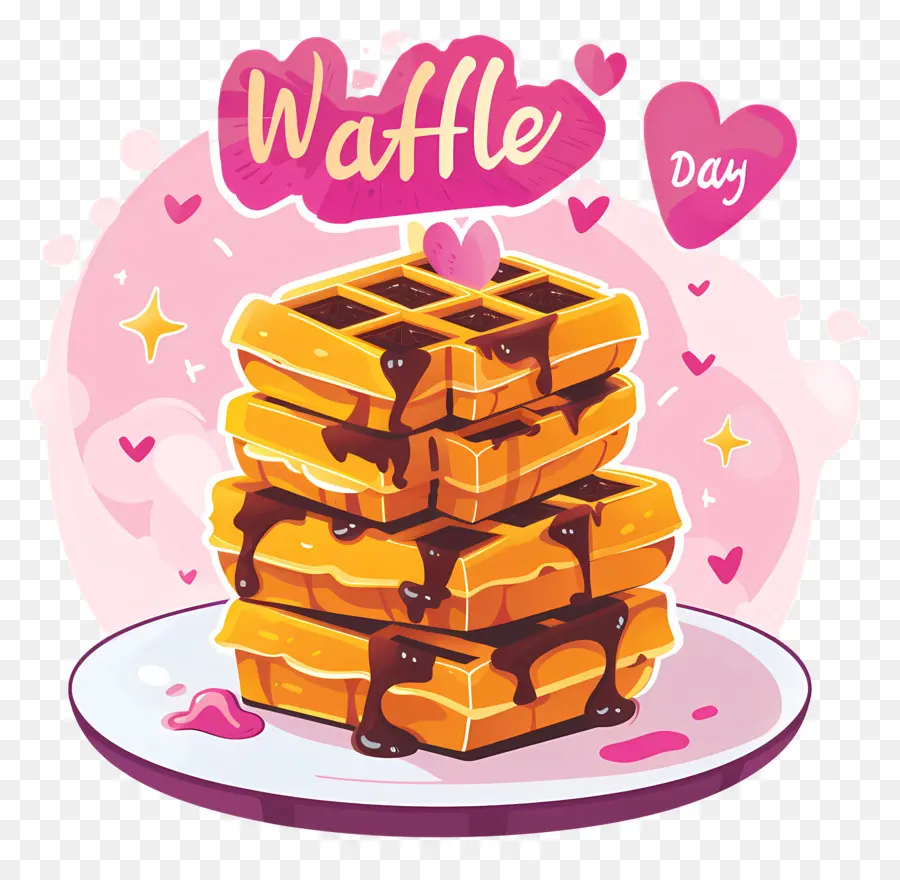 Día Nacional De Waffle，Waffles PNG