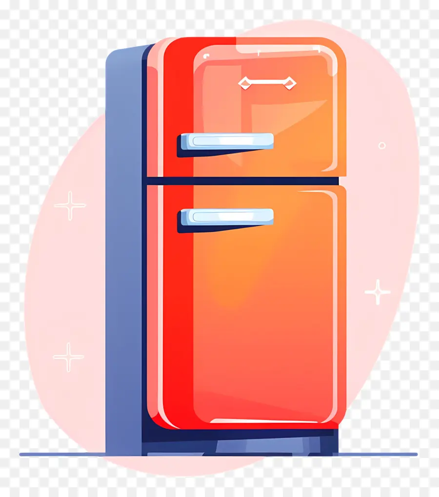 Refrigerador，Refrigerador Rojo PNG