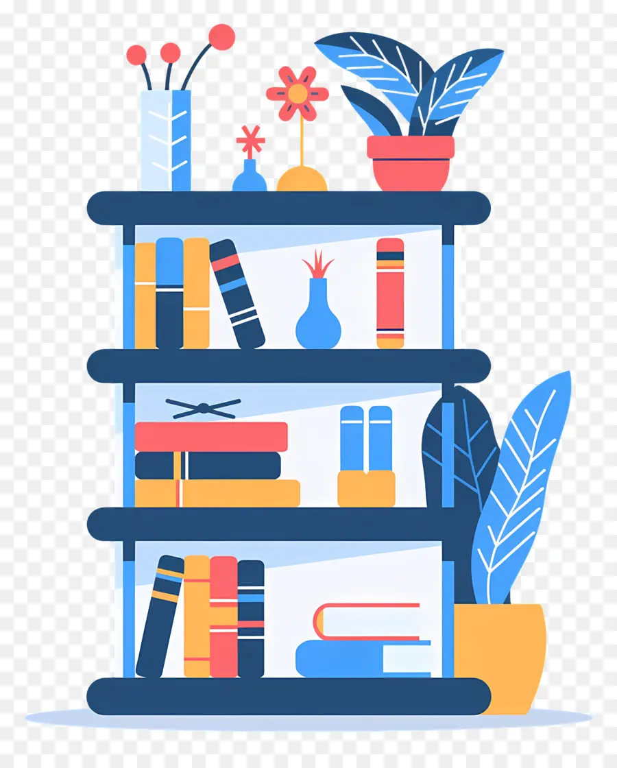 Bookshelf，Libros PNG