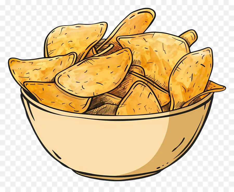 Fichas Bowl，Chips De Tortilla PNG