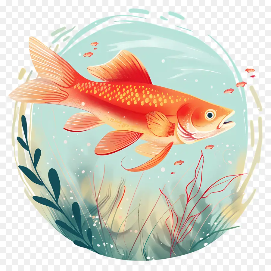 Los Peces，Naranja De Pescado PNG