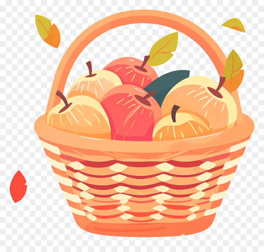 Cesta Con Manzanas，Apple PNG