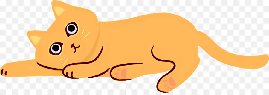 Gato De Dibujos Animados，Gato De Color Naranja PNG