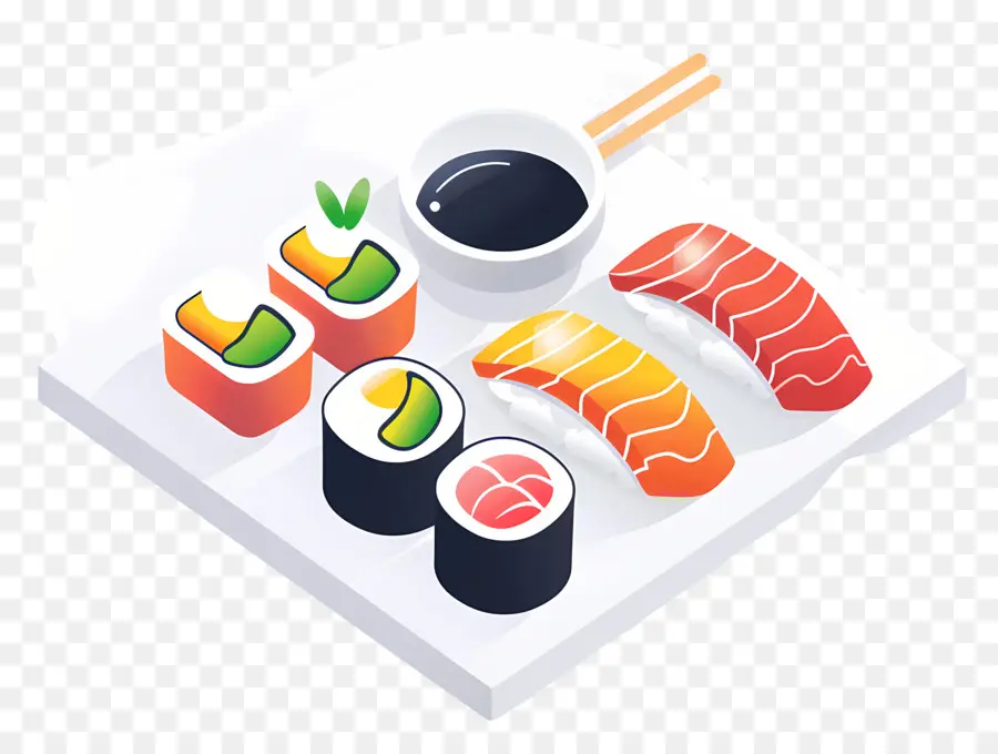 Sushi，Salmón PNG