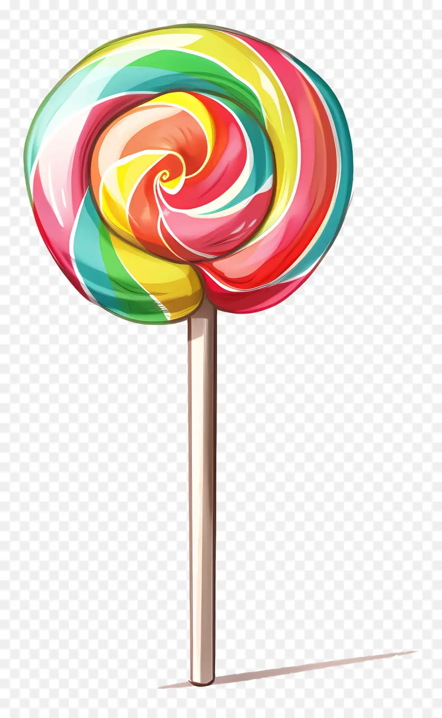 Dulces，Arco Iris Lollipop PNG