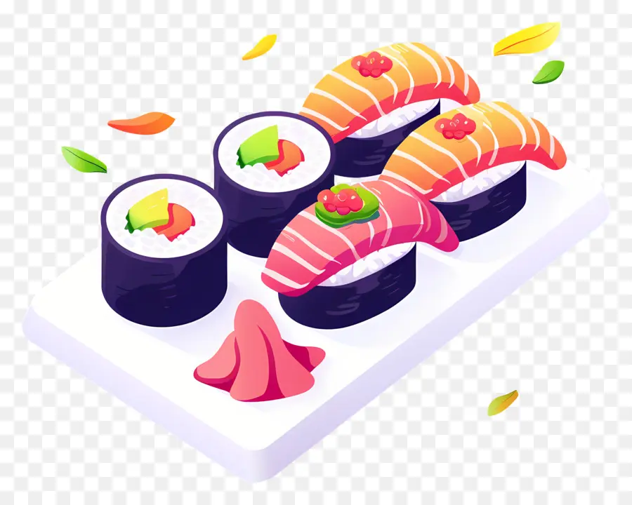 Sushi，Verduras PNG