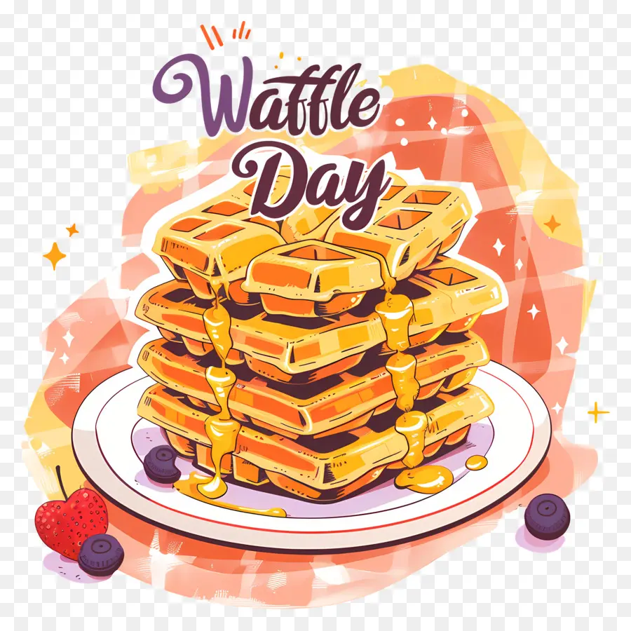 Día Nacional De Waffle，Waffles PNG