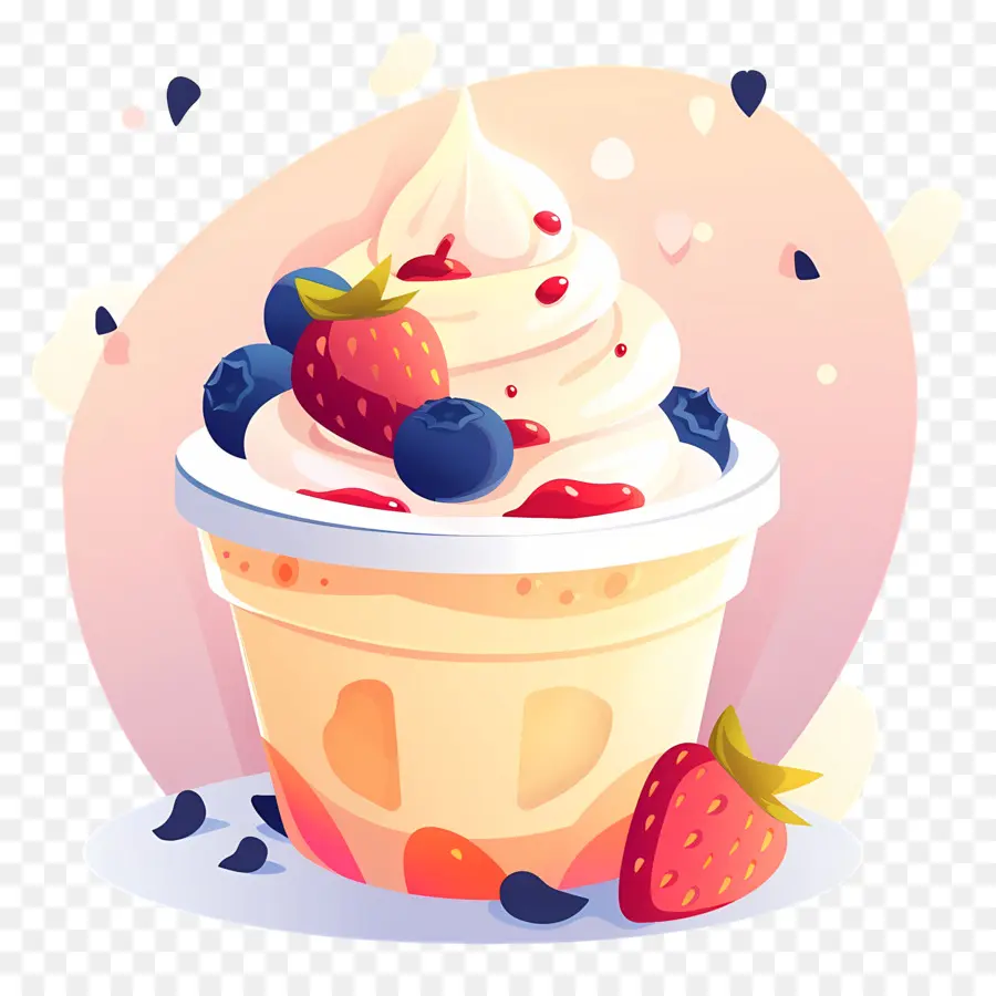 Helado De Yogur，Helado PNG