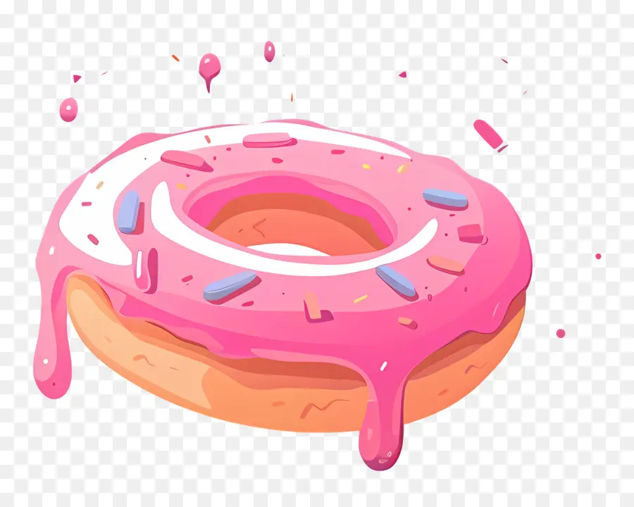 Dona，Rosa Donut PNG