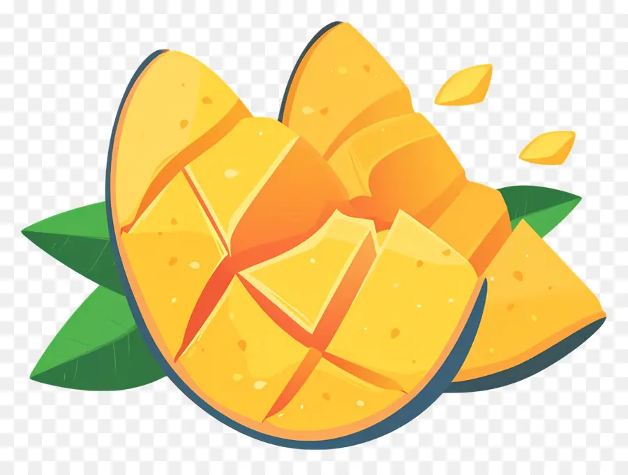 Mango En Rodajas，Mango PNG