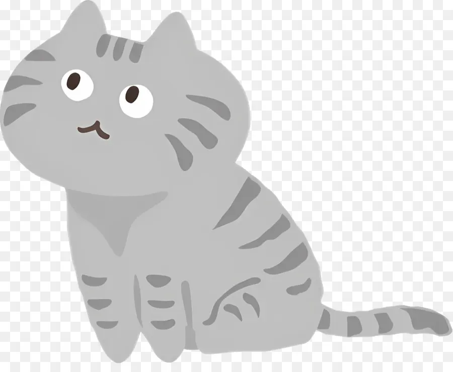 Gato De Dibujos Animados，El Gato Gris PNG