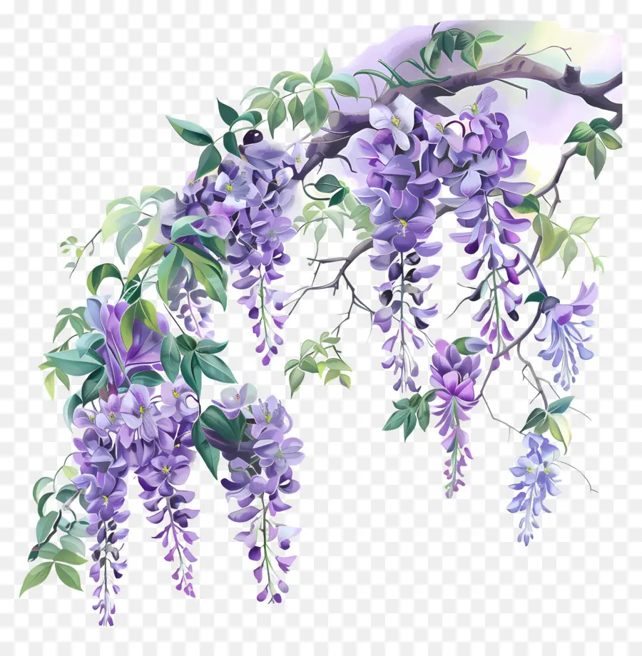 Flores De Glicinia，Wisteria PNG