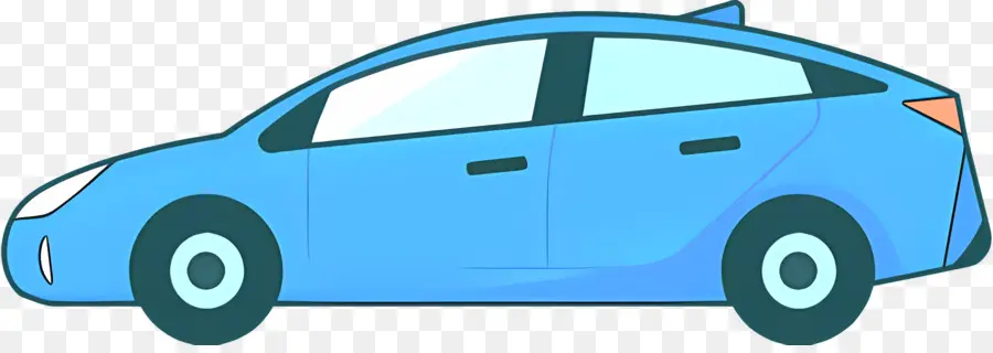 Dibujos Animados De Coches，Coche Azul PNG