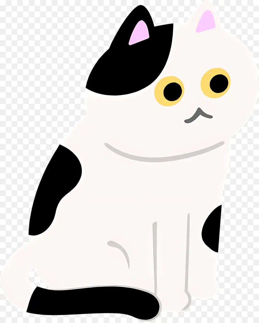 Gato De Dibujos Animados，Gato Blanco PNG