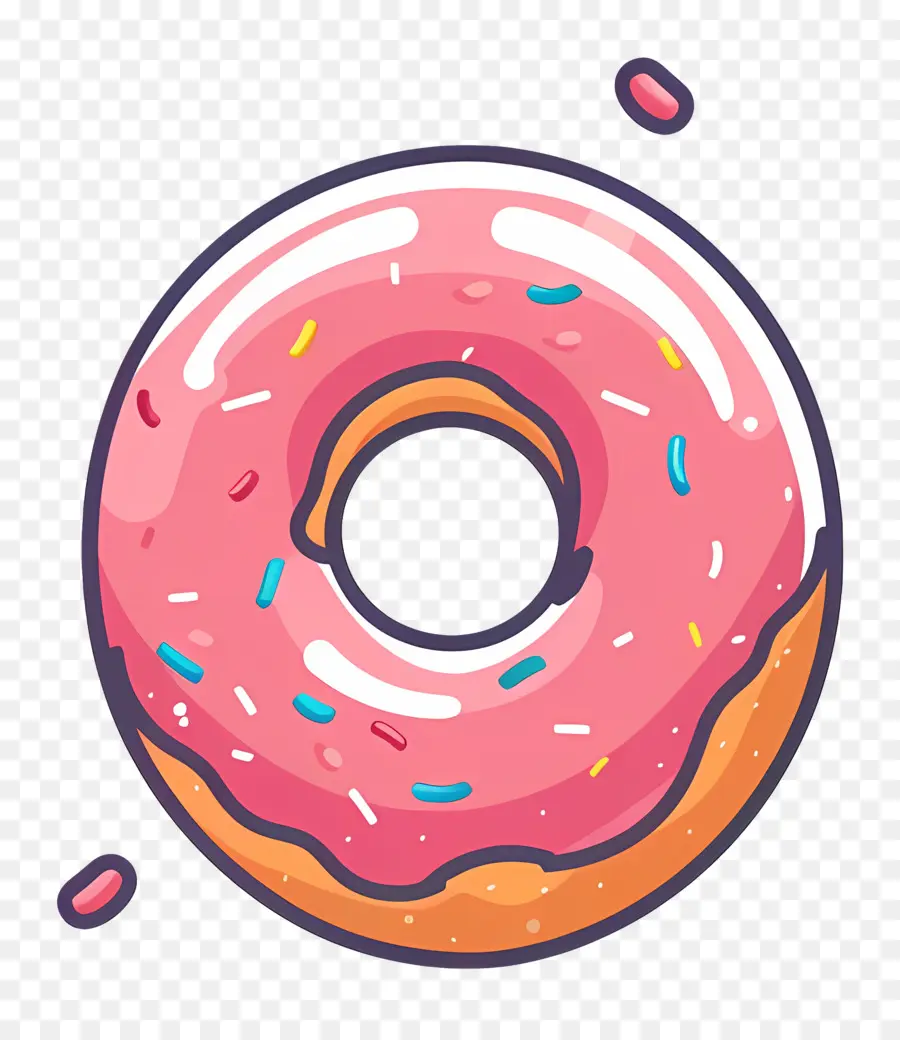 Dona，Rosa Donut PNG