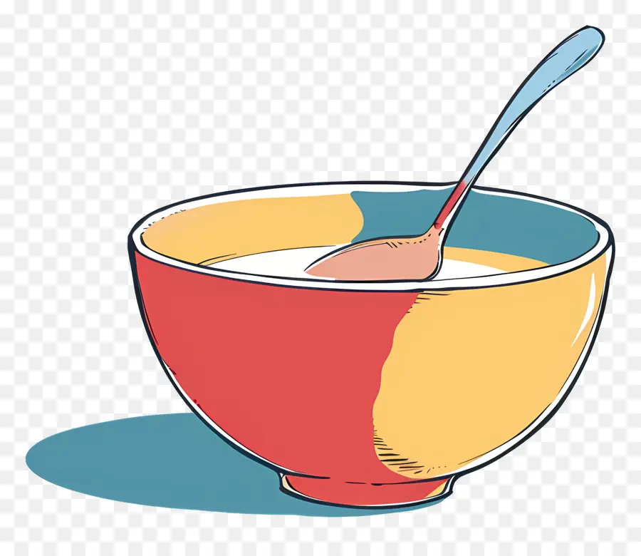 Tazón De Cereal，La Leche PNG