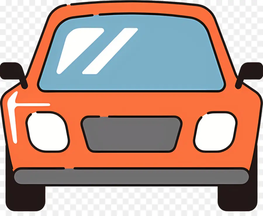 Dibujos Animados De Coches，Orange Coche PNG