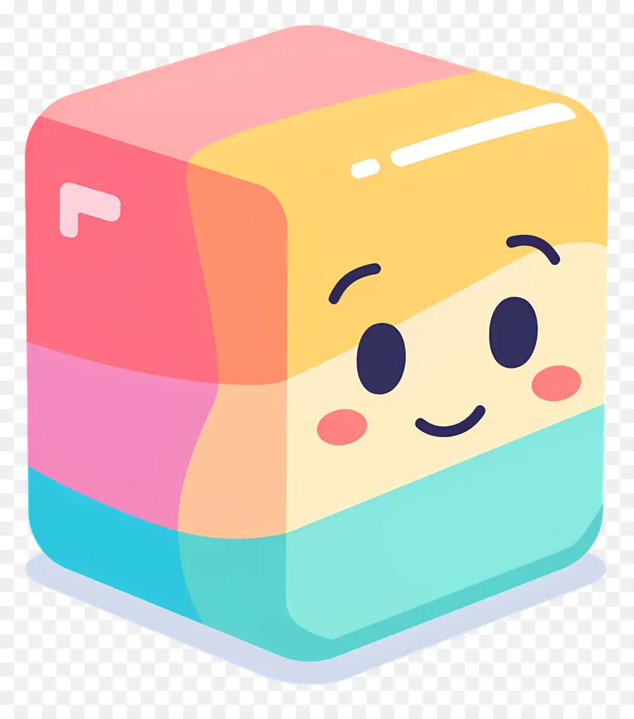 Lindo Cubo，Dibujos Animados De Cubo PNG