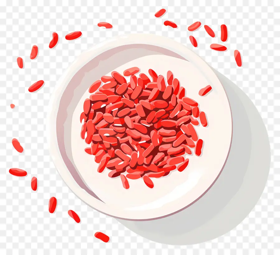 La Levadura Roja De Arroz，Semillas Rojas PNG