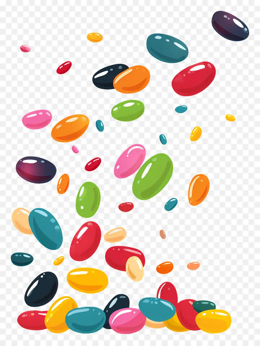 Jelly Beans，Colorido PNG