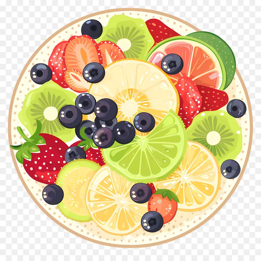 Plato De Fruta，Plato De Frutas PNG