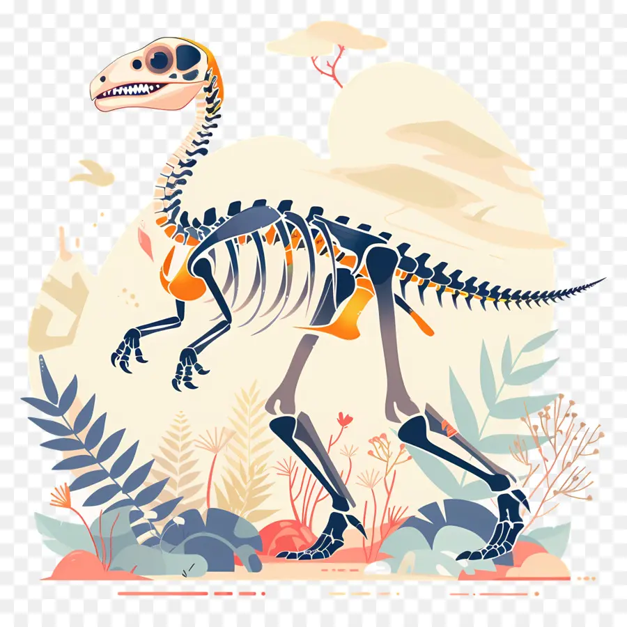 Esqueleto De Dinosaurio，Dinosaurio PNG