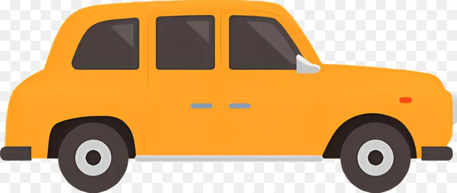 Dibujos Animados De Coches，Coche Amarillo PNG