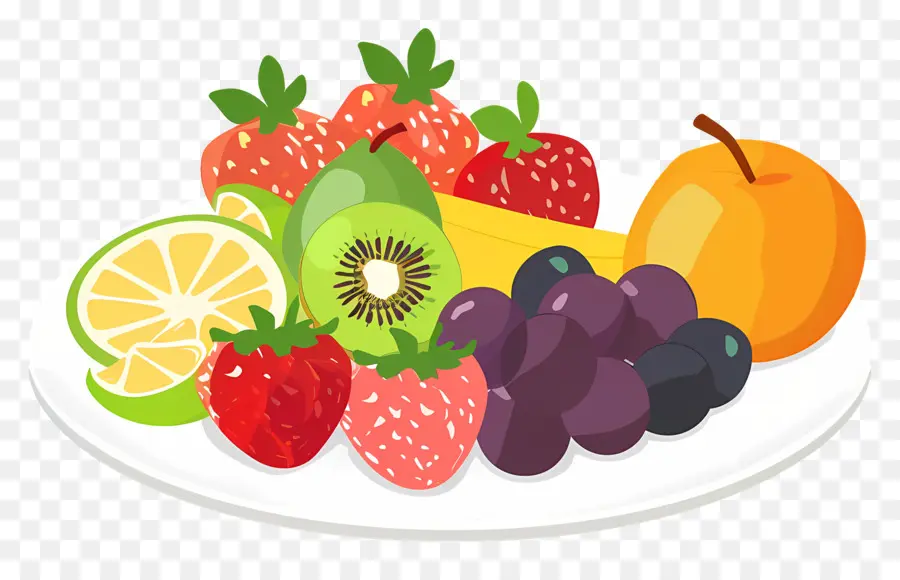 Plato De Fruta，Frutas PNG