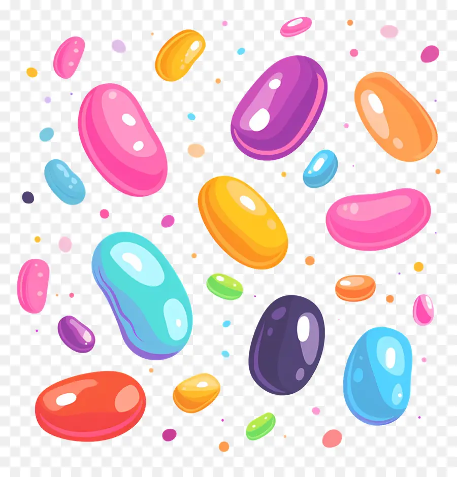 Jelly Beans，Colores PNG