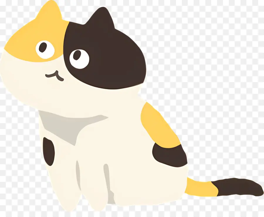 Gato De Dibujos Animados，Gato Con Ojos Cerrados PNG