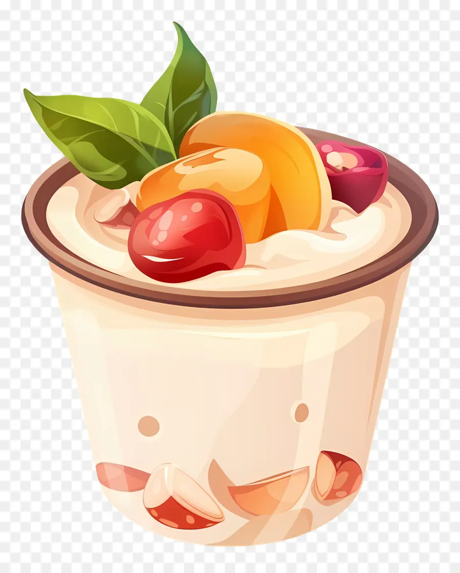 Copa De Yogurt，El Yogur De Frutas PNG