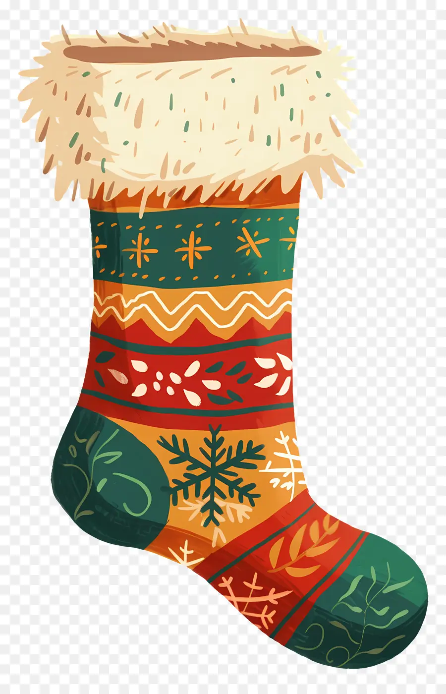 Calcetín De Navidad，Calcetines De Lana PNG