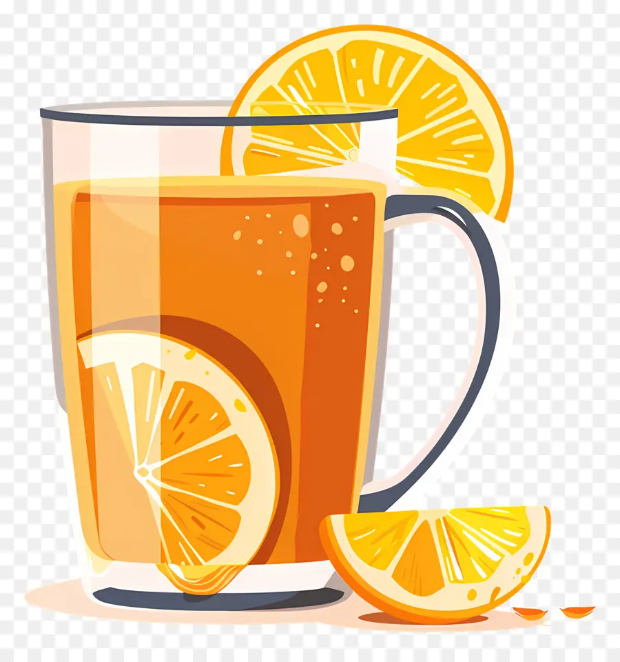 El Té De Jengibre，Jugo De Naranja PNG