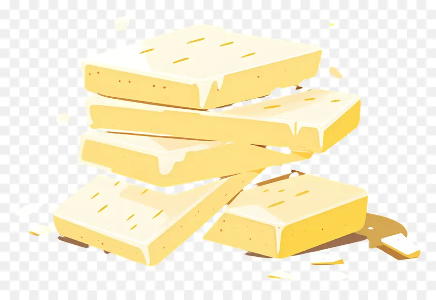 Chocolate Blanco，Rebanadas De Queso PNG