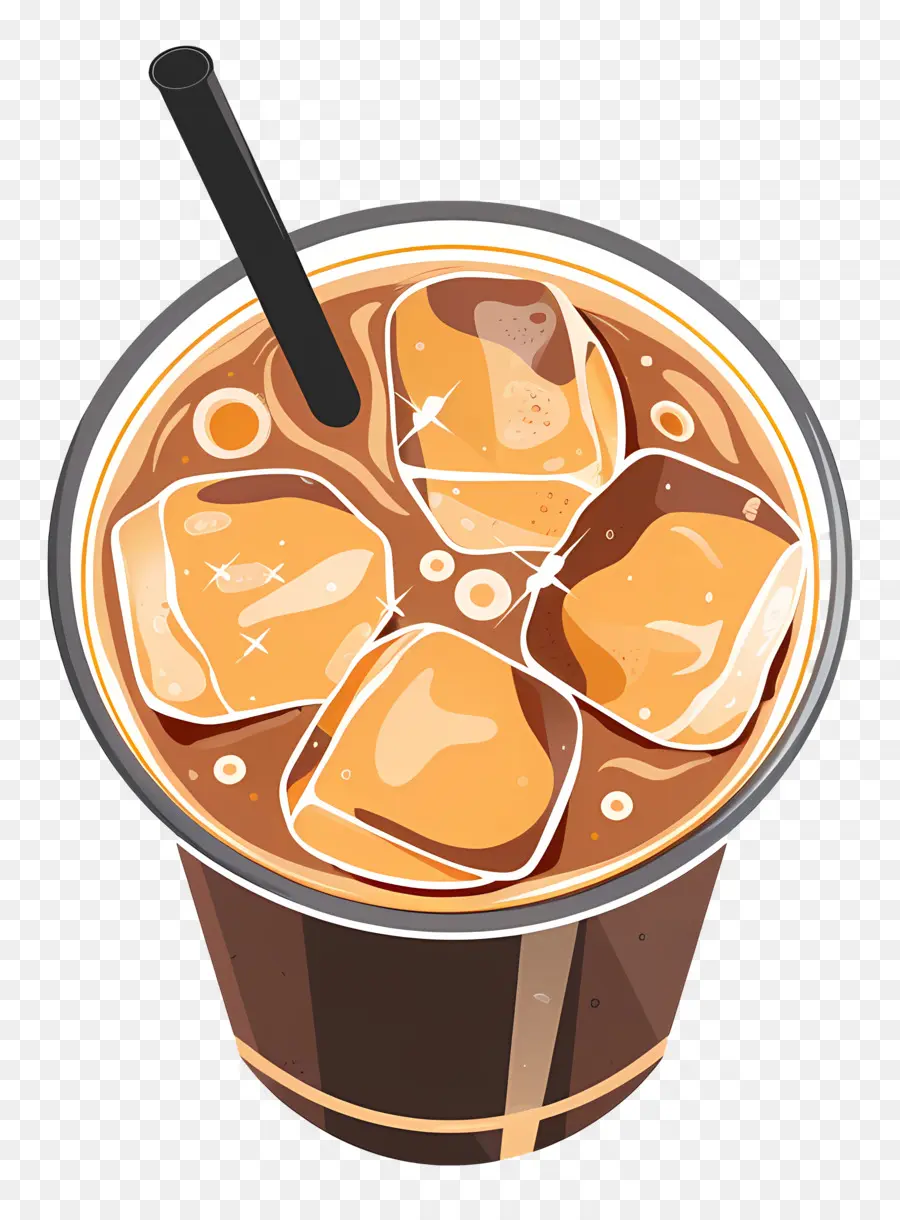 Café Helado，Beber PNG