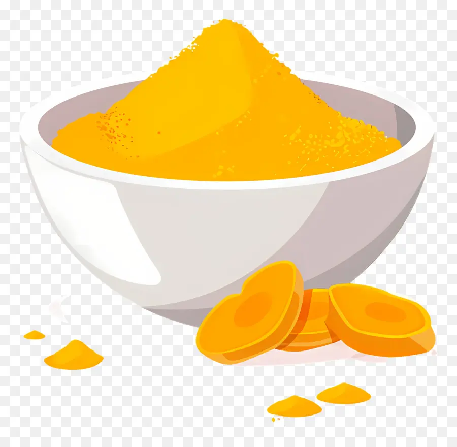 La Cúrcuma，Polvo Amarillo PNG