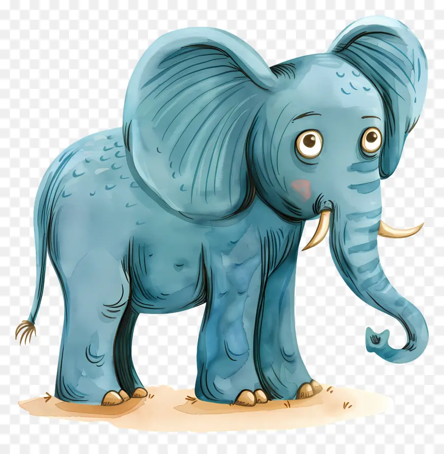 Elefante，Blue Elephant PNG