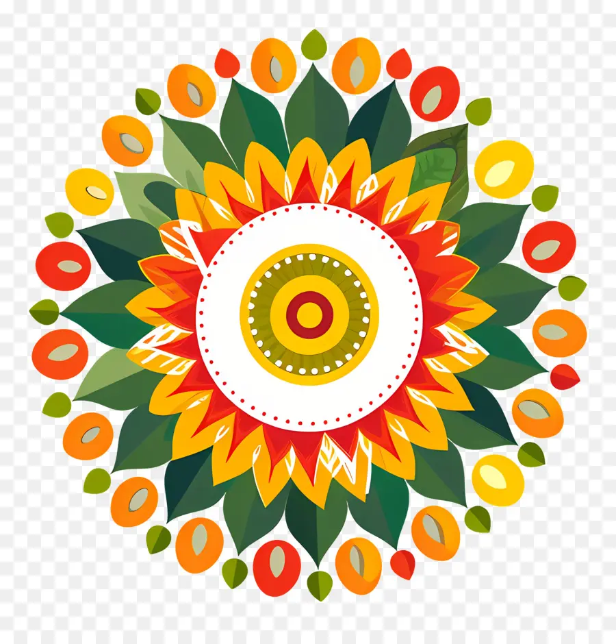 Onam Pookalam，Mandal PNG