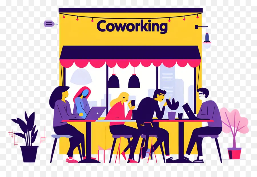 Día Internacional De Coworking，Cafetería PNG