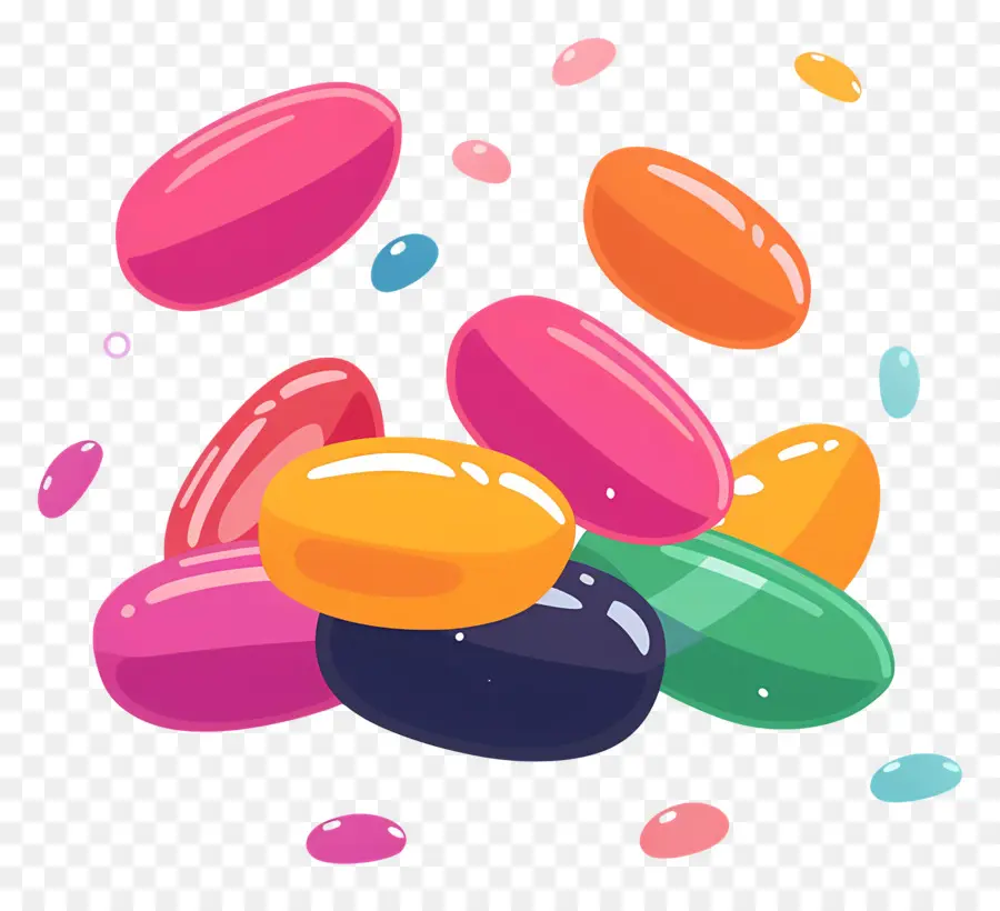 Jelly Beans，Colorido PNG