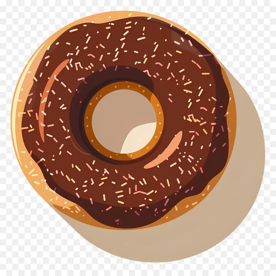 Dona，Donut De Chocolate PNG