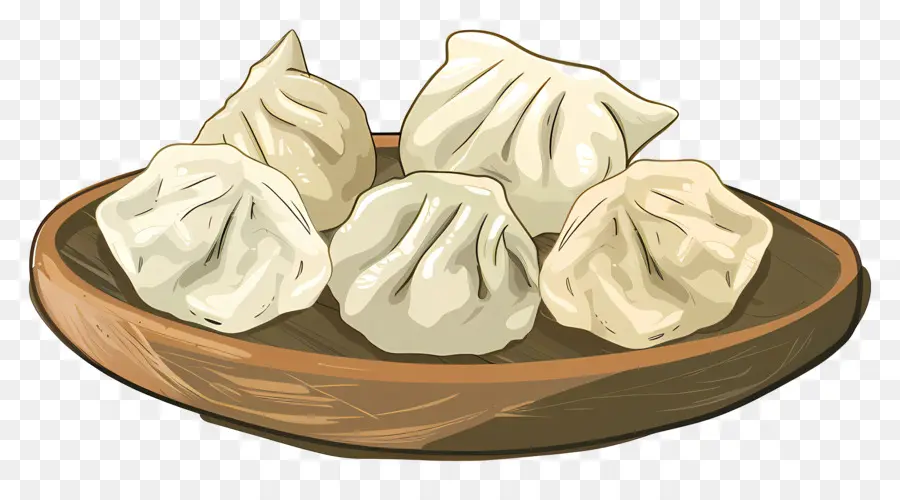 Bolas De Masa Hervida，Empanadillas Al Vapor PNG