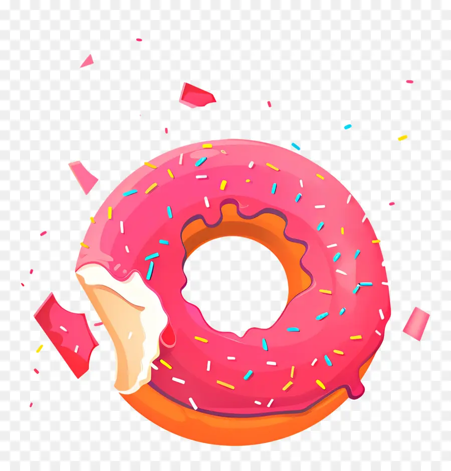 Dona Mordida，Rosa Donut PNG