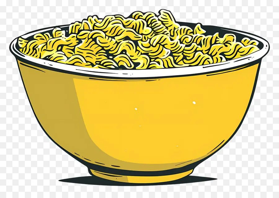 Cuenco De Pasta，Amarillo Fideos PNG