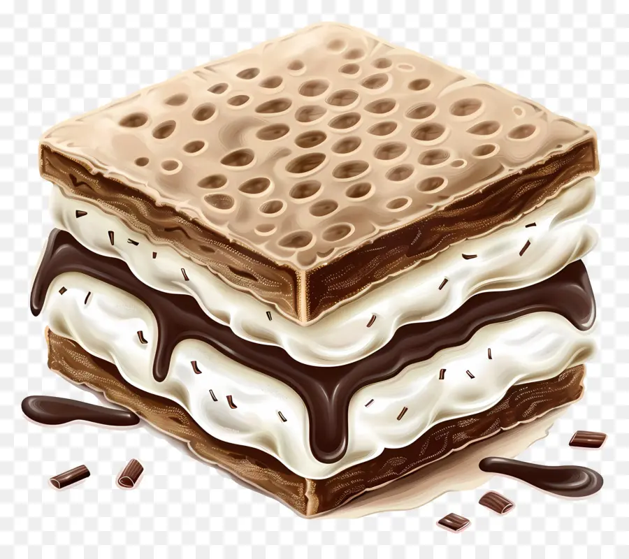 Sandwich De Helado，Chocolate PNG