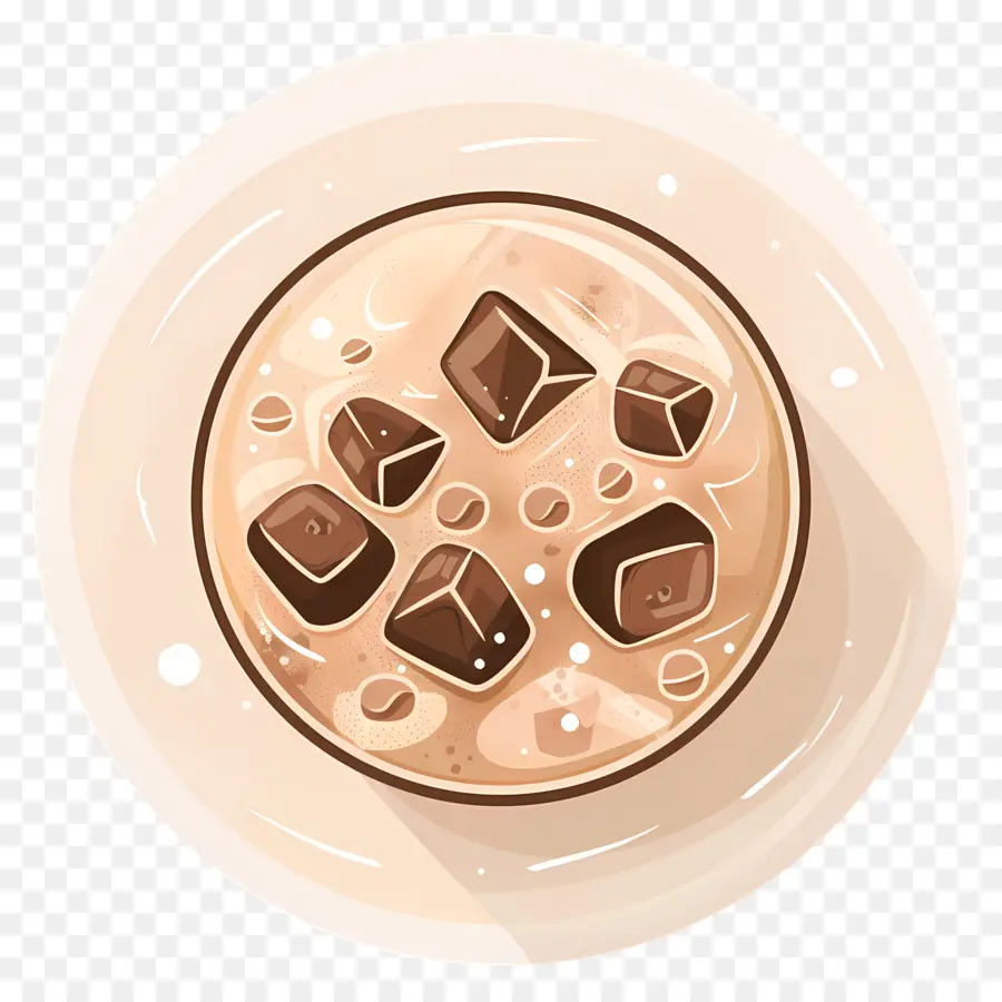 Café Helado，Mousse De Chocolate PNG